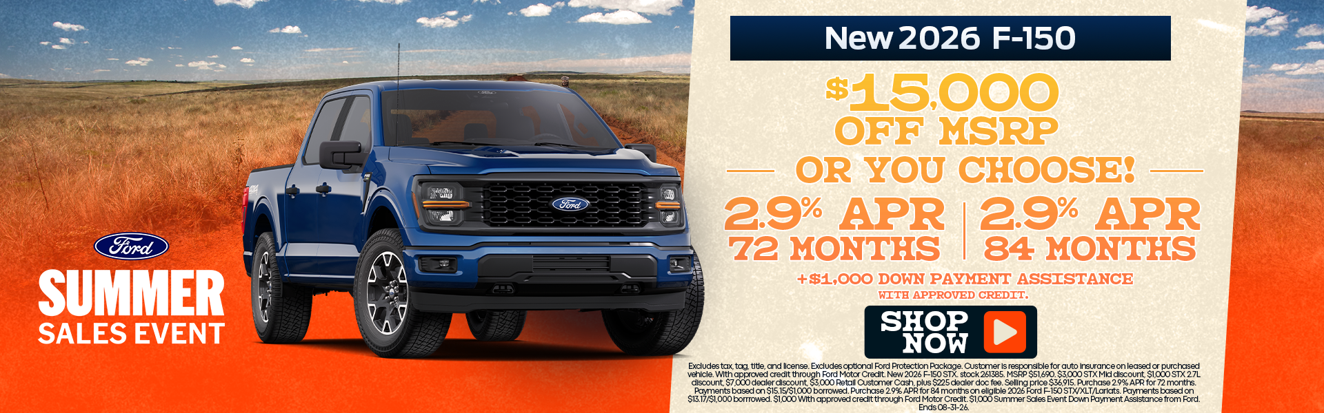 New F-150 Offer at Ford of Borne 