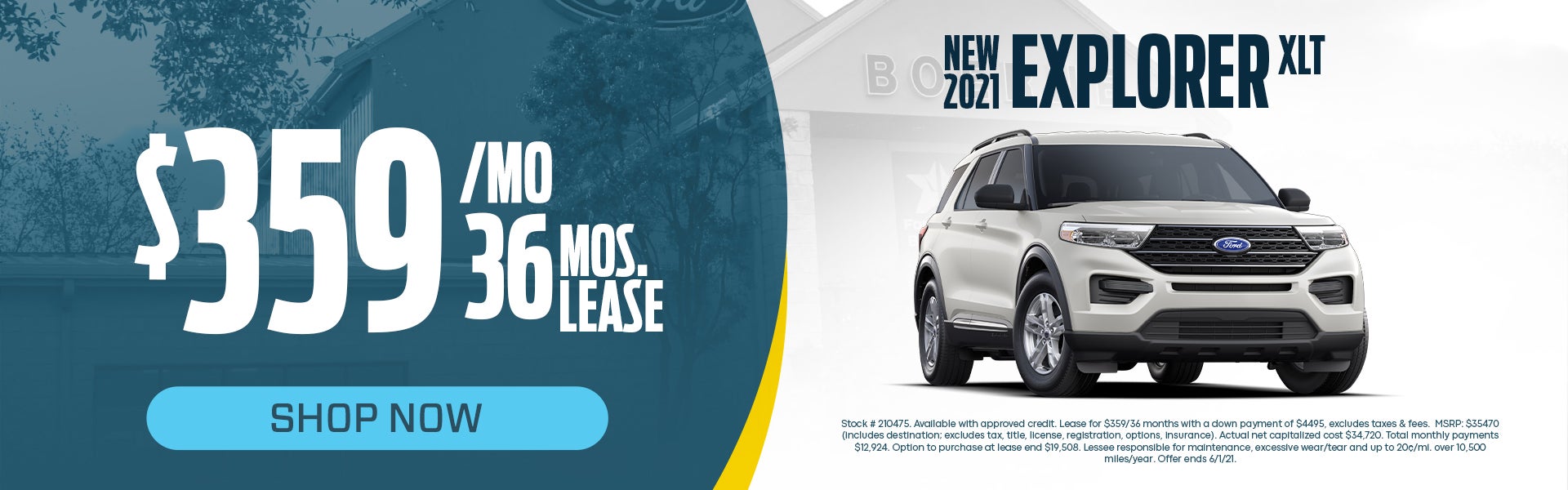 new 2021 ford explorer lease special texas