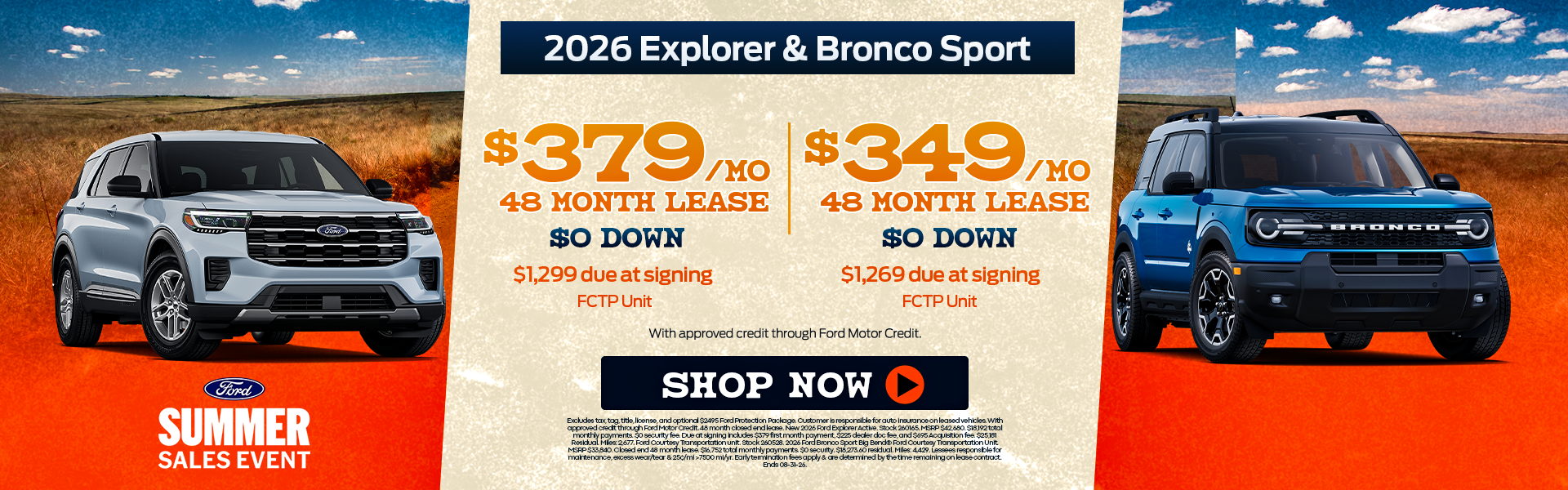 New 2025 Explorer & Bronco Offer at Ford of Borne 