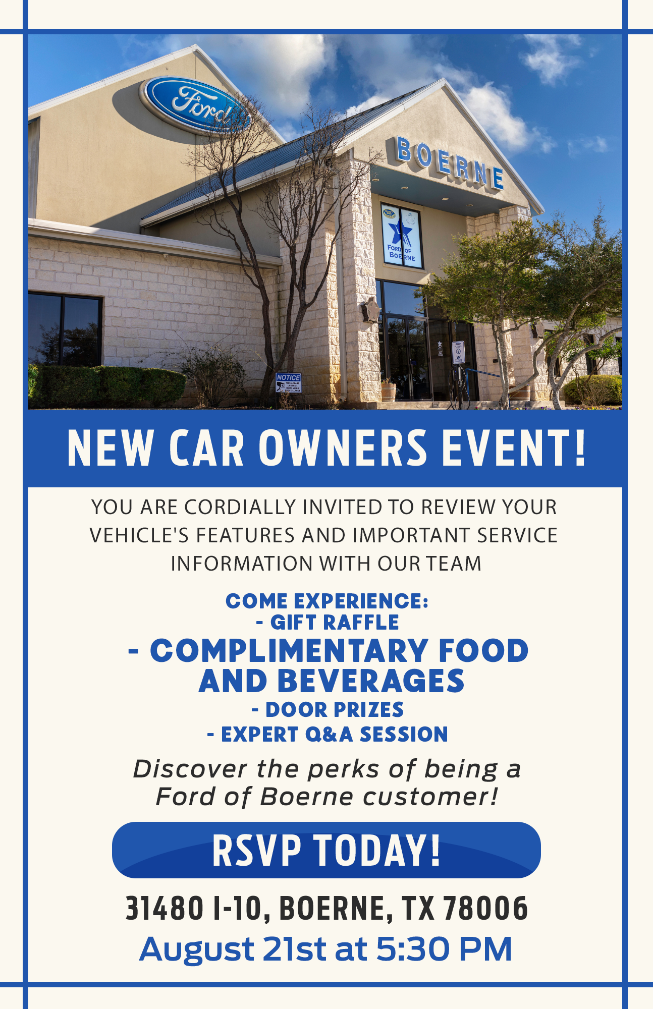 Ford Owners Event Near Me in Boerne, TX