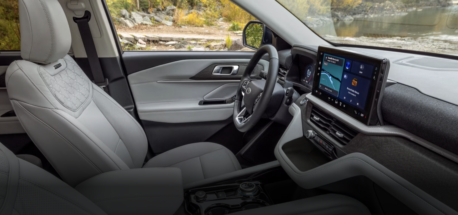 Interior of 2026 Ford Explorer for sale near Fredericksburg, TX