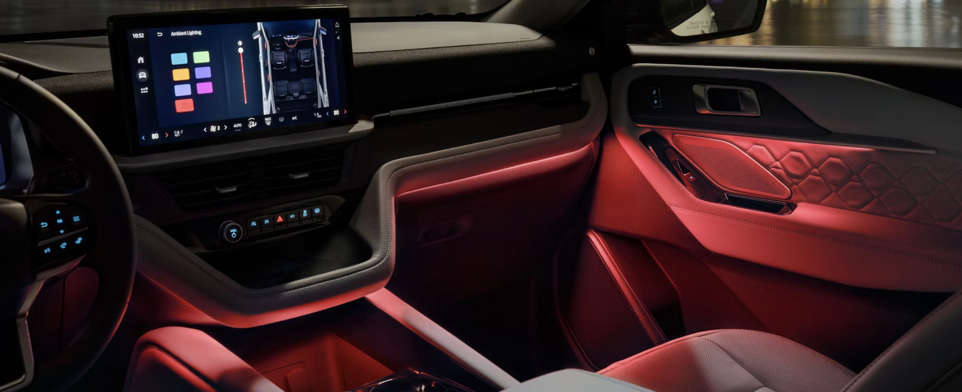 Dashboard of the new 2026 Ford Explorer for sale near San Antonio, TX