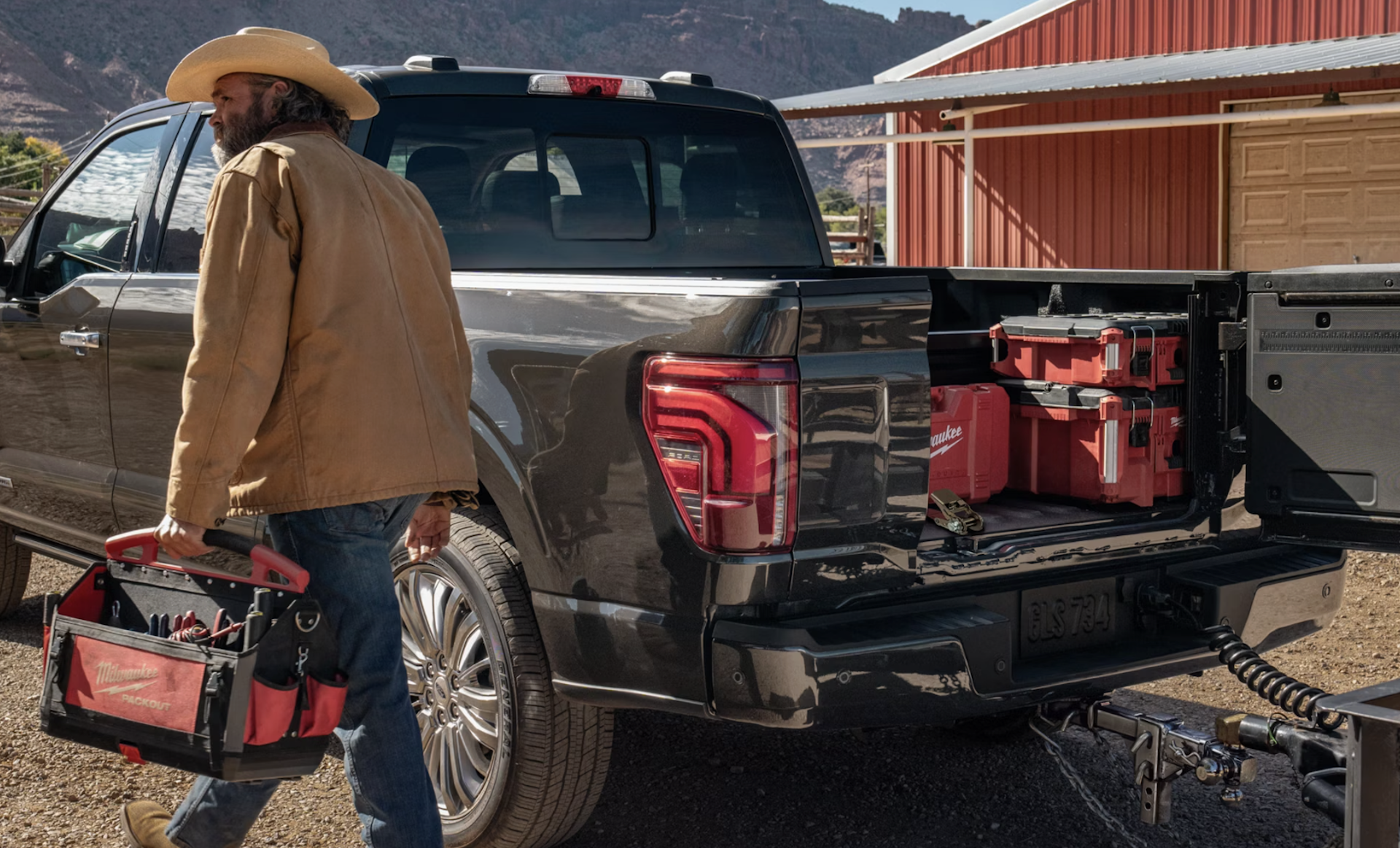 Pro Access Tailgate of new Ford F-150 near Comfort