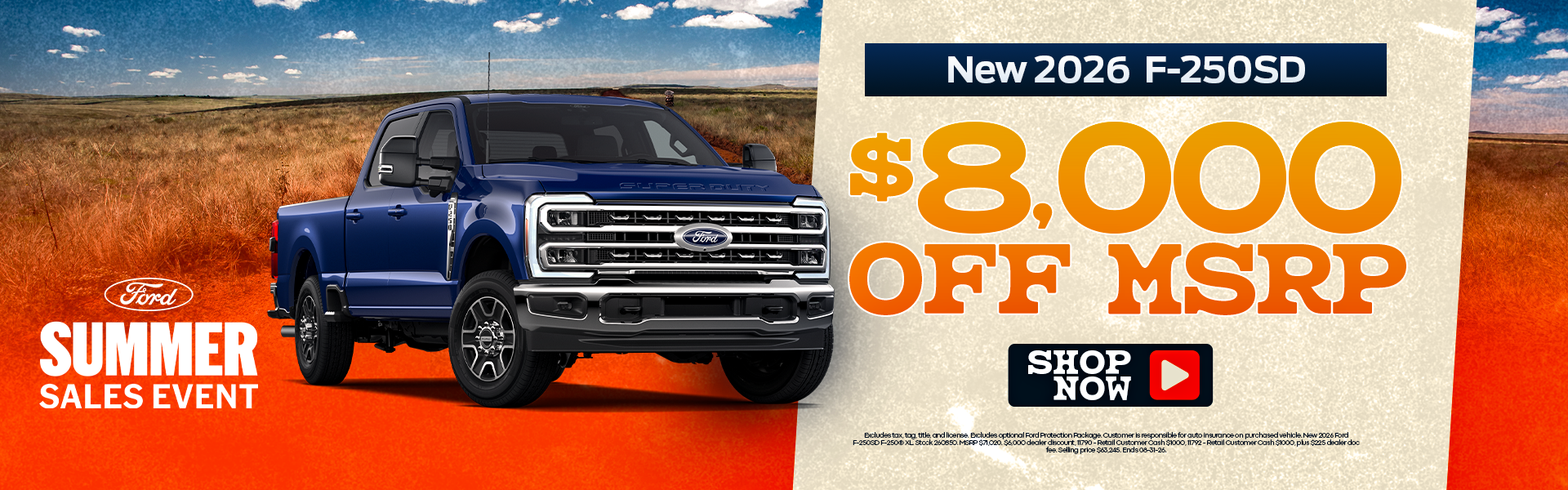 New F-250 Offer at Ford of Borne 
